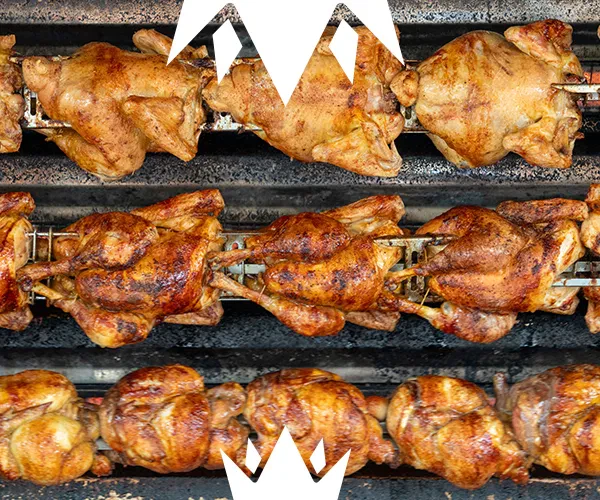 Rôtissoires à grandes flammes près de Pau