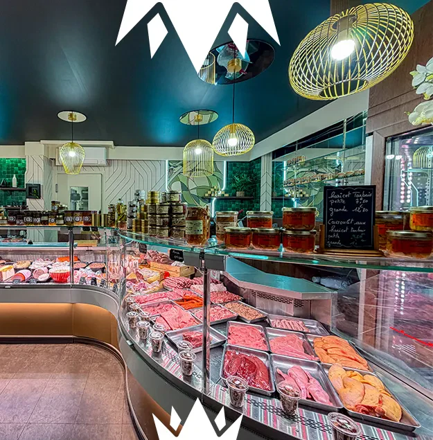 Vitrine de notre charcuterie à Jurançon - Au Roi de l'Andouille