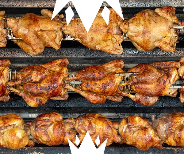 Rôtissoires à grandes flammes près de Pau